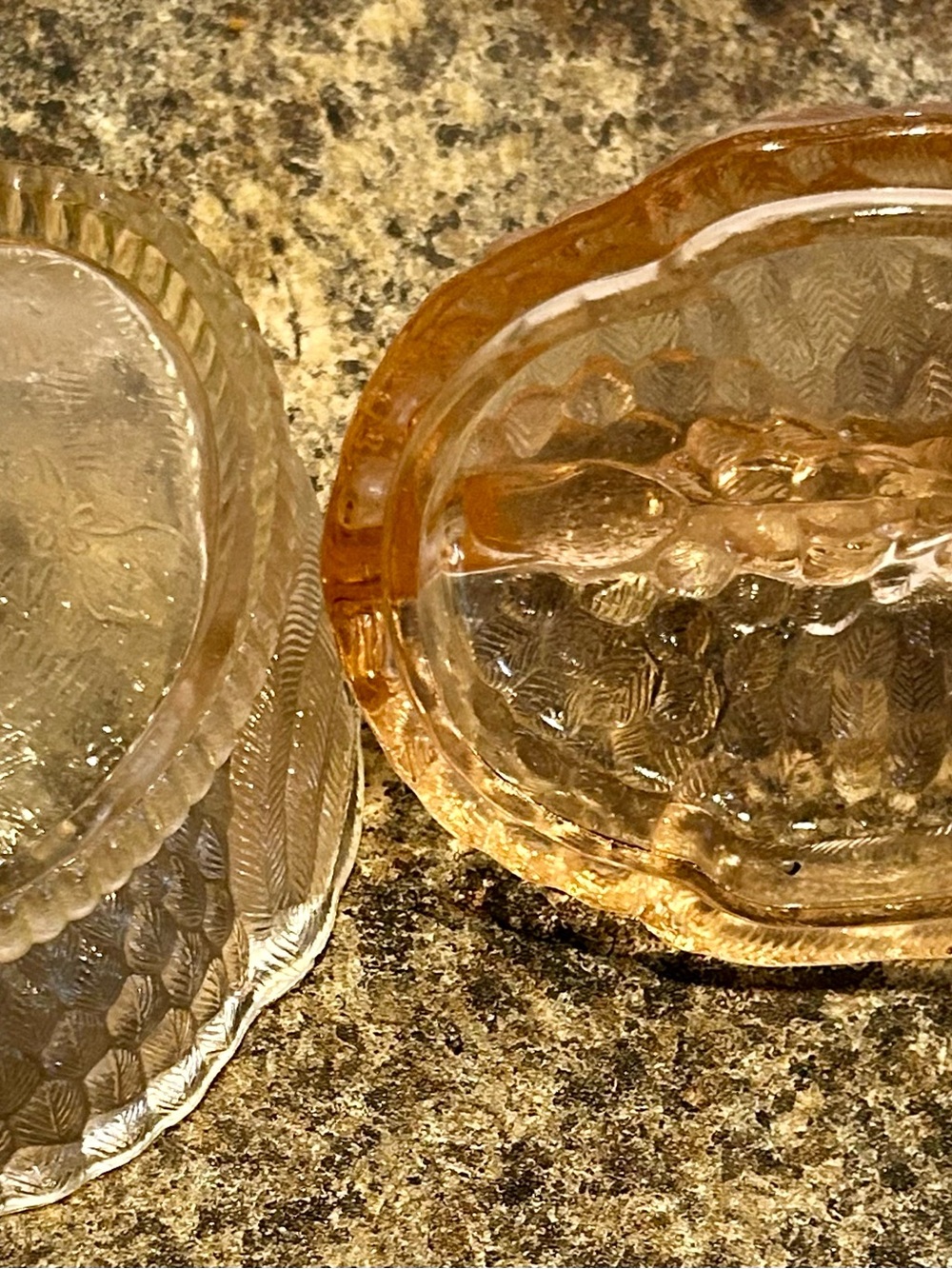 Amber Glass Swan Accent Bowl - Decorative Amber Home Vase - Picture 3 of 5
